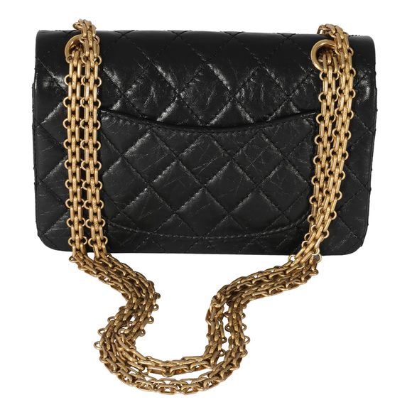 Chanel Black Calfskin 2.55 Reissue 224 Flap Bag - Picture 3 of 8